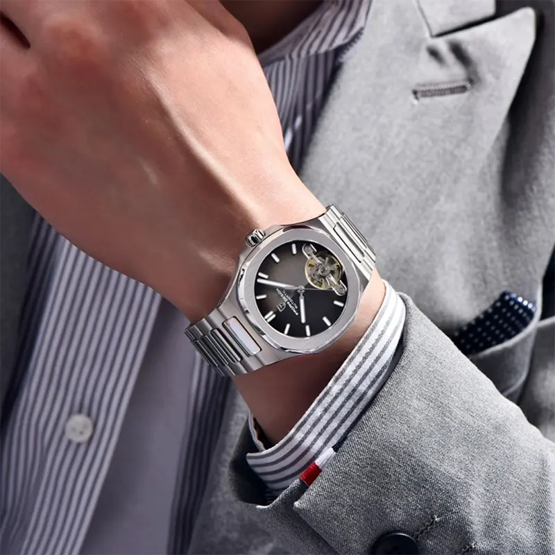 Pagani Design Automatic Black-Grey Dial Men's Watch- PD-YS025